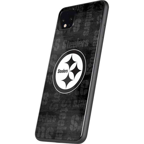 NFL Pittsburgh Steelers Black & White Google Pixel 4 XL Skin